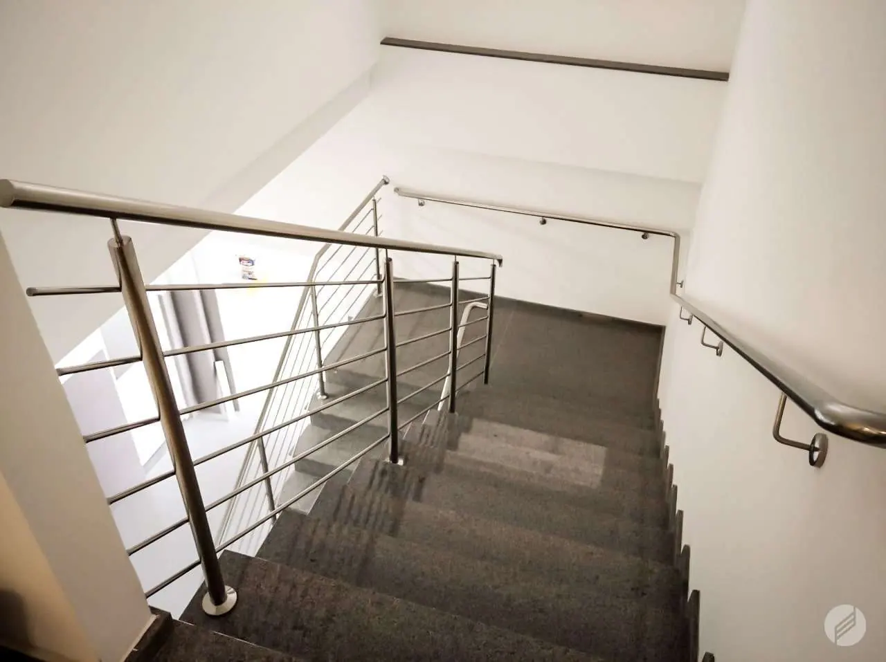 Corrimão com guarda corpo escada — Guarda-corpo em inox