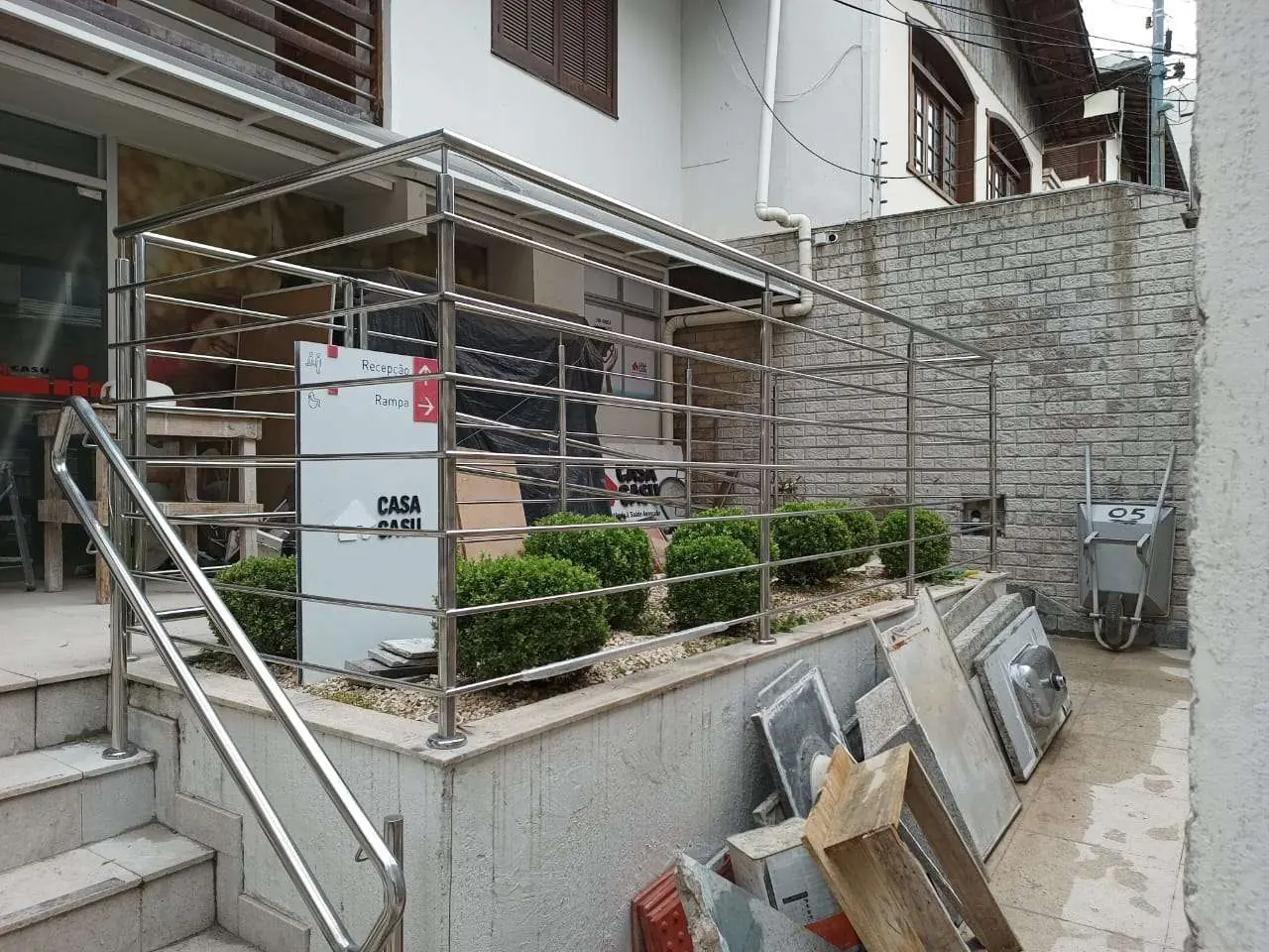 Guarda corpo corrimão 2 — Guarda-corpo em inox